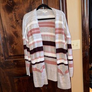 Maurices Multicolor Striped Cardigan 3X never worn